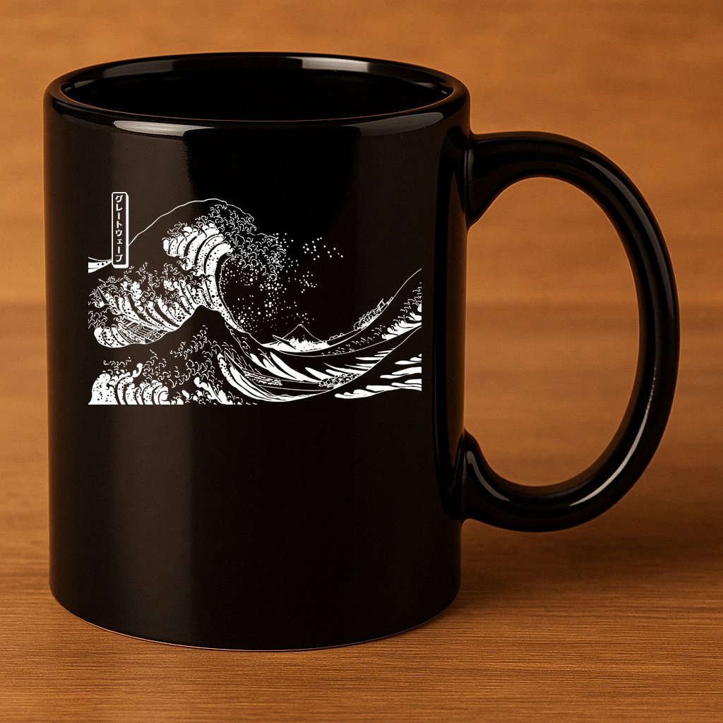 The Great Wave Classic Japanese Art 11oz C Handle Ceramic Mug