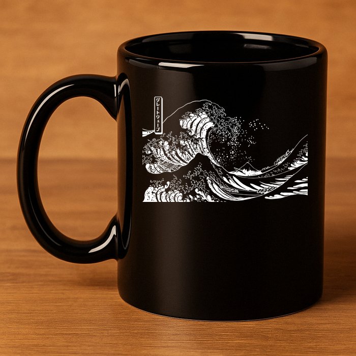The Great Wave Classic Japanese Art 11oz C Handle Ceramic Mug