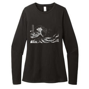 The Great Wave Classic Japanese Art Womens CVC Long Sleeve Shirt