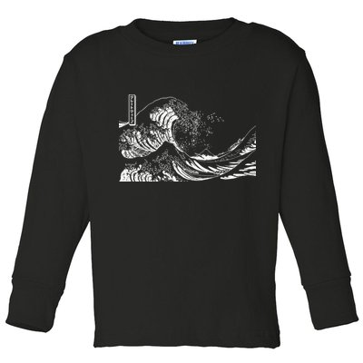 The Great Wave Classic Japanese Art Toddler Long Sleeve Shirt