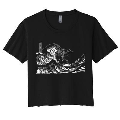 The Great Wave Classic Japanese Art Crop Top