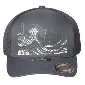 The Great Wave Classic Japanese Art Flexfit Unipanel Trucker Cap