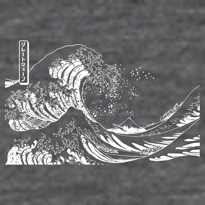 The Great Wave Classic Japanese Art Tall T-Shirt