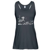 The Great Wave Classic Japanese Art Ladies Essential Flowy Tank