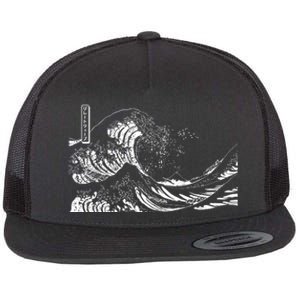 The Great Wave Classic Japanese Art Flat Bill Trucker Hat