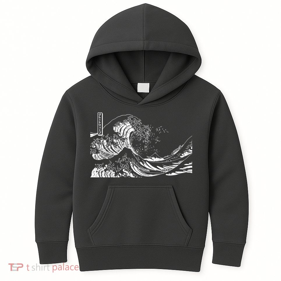The Great Wave Classic Japanese Art Kids Hoodie