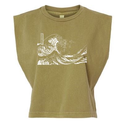 The Great Wave Classic Japanese Art Garment-Dyed Women's Muscle Tee