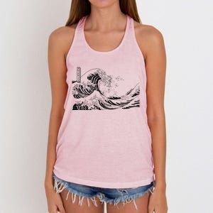 The Great Wave Classic Japanese Art Women's Knotted Racerback Tank