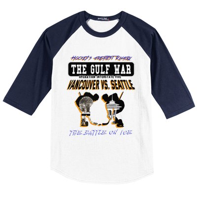 The Gulf War Vancouver Seattle Ice Hockey Rivalry Famous Baseball Sleeve Shirt