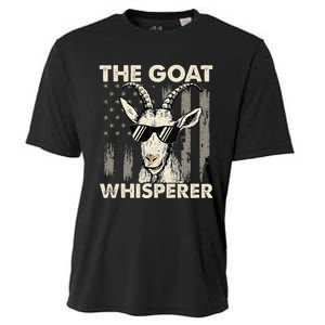 The Goat Whisperer Usa American Flag Farm Animal Lover Cooling Performance Crew T-Shirt