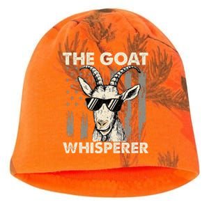 The Goat Whisperer Usa American Flag Farm Animal Lover Kati - Camo Knit Beanie