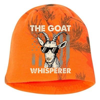 The Goat Whisperer Usa American Flag Farm Animal Lover Kati - Camo Knit Beanie