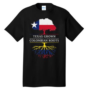 Texas Grown With Colombian Roots Colombia Tall T-Shirt