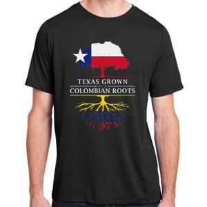 Texas Grown With Colombian Roots Colombia Adult ChromaSoft Performance T-Shirt