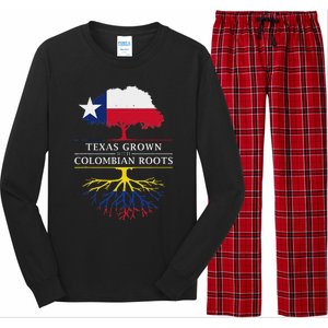 Texas Grown With Colombian Roots Colombia Long Sleeve Pajama Set