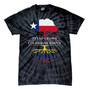 Texas Grown With Colombian Roots Colombia Tie-Dye T-Shirt