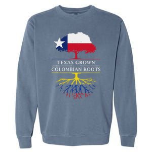 Texas Grown With Colombian Roots Colombia Garment-Dyed Sweatshirt