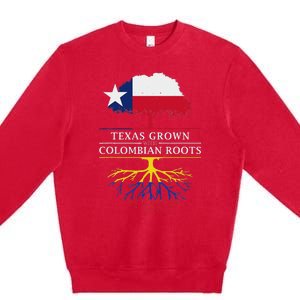 Texas Grown With Colombian Roots Colombia Premium Crewneck Sweatshirt