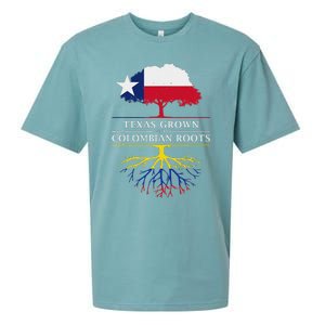 Texas Grown With Colombian Roots Colombia Sueded Cloud Jersey T-Shirt