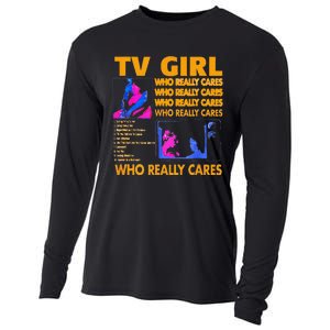 Tv Girl Who Really Care Gift Cooling Performance Long Sleeve Crew