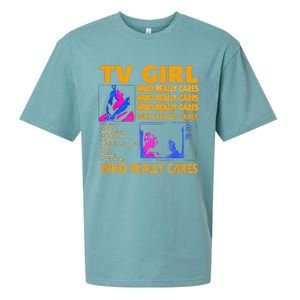 Tv Girl Who Really Care Gift Sueded Cloud Jersey T-Shirt