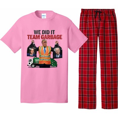 Team Garbage Won We Did It Trump 2024 Pajama Set