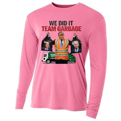 Team Garbage Won We Did It Trump 2024 Cooling Performance Long Sleeve Crew