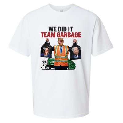 Team Garbage Won We Did It Trump 2024 Sueded Cloud Jersey T-Shirt