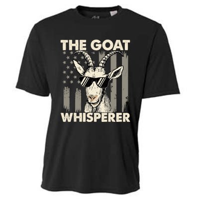 The Goat Whisperer - USA American Flag Farm Animal Lover Cooling Performance Crew T-Shirt