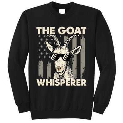 The Goat Whisperer - USA American Flag Farm Animal Lover Sweatshirt