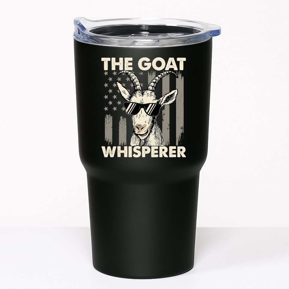 The Goat Whisperer - USA American Flag Farm Animal Lover Tumbler