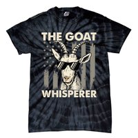 The Goat Whisperer - USA American Flag Farm Animal Lover Tie-Dye T-Shirt