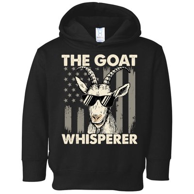 The Goat Whisperer - USA American Flag Farm Animal Lover Toddler Hoodie