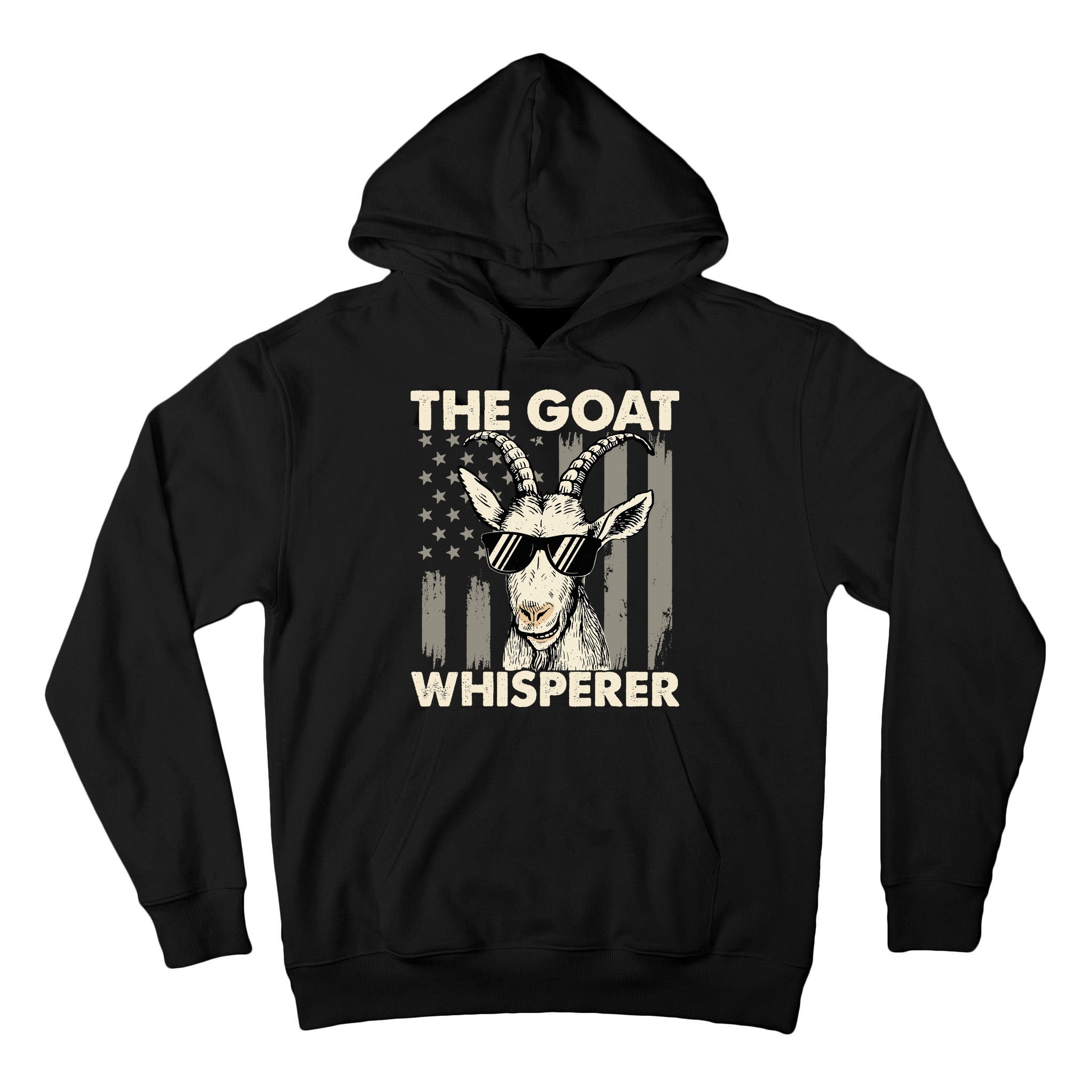 The Goat Whisperer - USA American Flag Farm Animal Lover Tall Hoodie