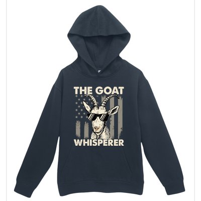 The Goat Whisperer - USA American Flag Farm Animal Lover Urban Pullover Hoodie