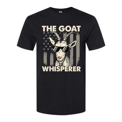 The Goat Whisperer - USA American Flag Farm Animal Lover Softstyle CVC T-Shirt