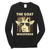 The Goat Whisperer Design Farmer funny Goat Lover Long Sleeve Shirt