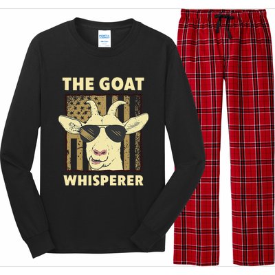 The Goat Whisperer Design Farmer funny Goat Lover Long Sleeve Pajama Set