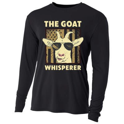 The Goat Whisperer Design Farmer funny Goat Lover Cooling Performance Long Sleeve Crew