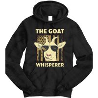 The Goat Whisperer Design Farmer funny Goat Lover Tie Dye Hoodie