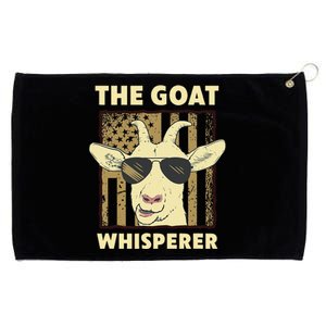 The Goat Whisperer Design Farmer funny Goat Lover Grommeted Golf Towel