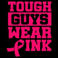 Tough Guys Wear P.I.N.K Breast Cancer Awareness .. Drawstring Bag