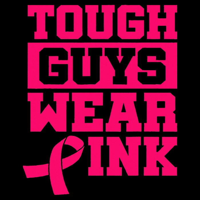Tough Guys Wear P.I.N.K Breast Cancer Awareness .. Drawstring Bag