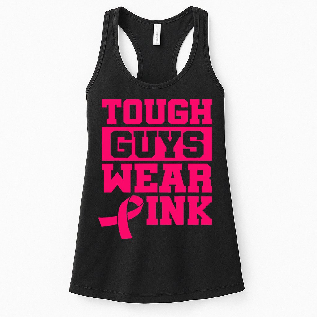 Tough Guys Wear P.I.N.K Breast Cancer Awareness .. Womens Tank Top