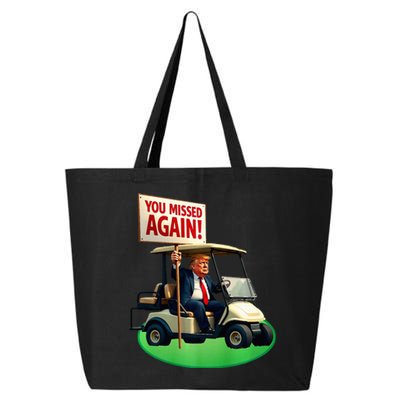 Trump Golf You Missed Again Trump 2024 Us American 25L Jumbo Tote