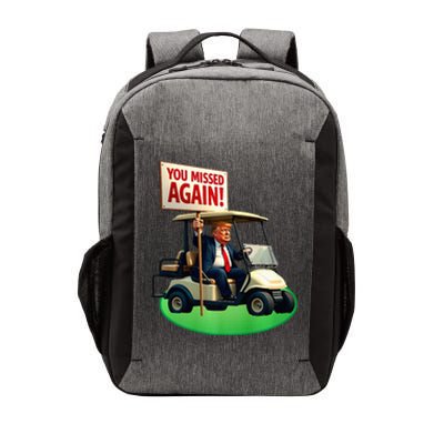 Trump Golf You Missed Again Trump 2024 Us American Vector Backpack