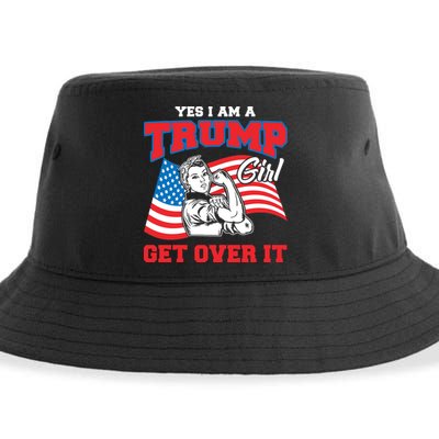 Trump Girl Yes I Am A Trump Girl Get Over It Sustainable Bucket Hat