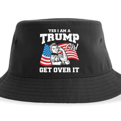 Trump Girl Yes I Am A Trump Girl Get Over It Sustainable Bucket Hat