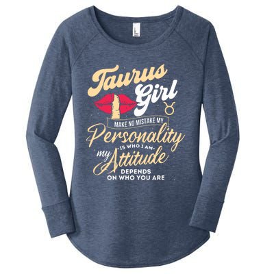 Taurus Girl Zodiac Sign Horoscope Astrology Astrologer Women's Perfect Tri Tunic Long Sleeve Shirt