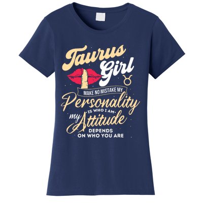 Taurus Girl Zodiac Sign Horoscope Astrology Astrologer Women's T-Shirt